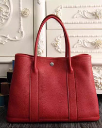 Hermes original togo leather garden party 36 bag G0360 red