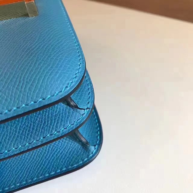Hermes original epsom leather small constance bag C019 colvert