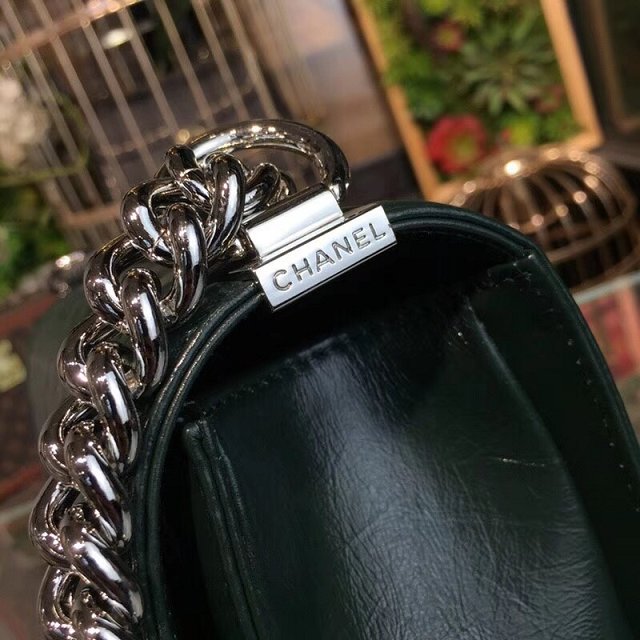 CC original patent leather medium le boy bag 67086 green