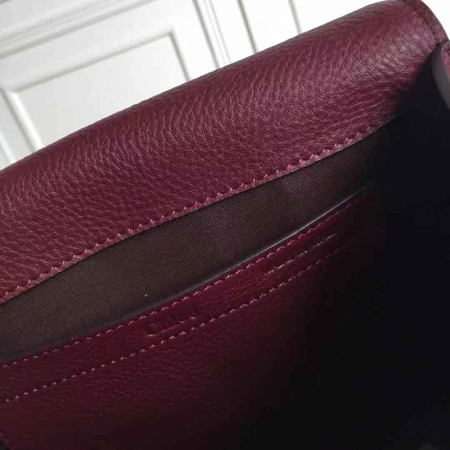 Chloe original calfskin large marcie crossbody saddle bag 2019 bordeaux