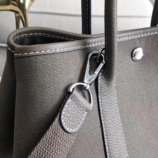 Hermes original canvas small garden party 30 bag G30 grey