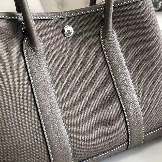 Hermes original canvas small garden party 30 bag G30 grey