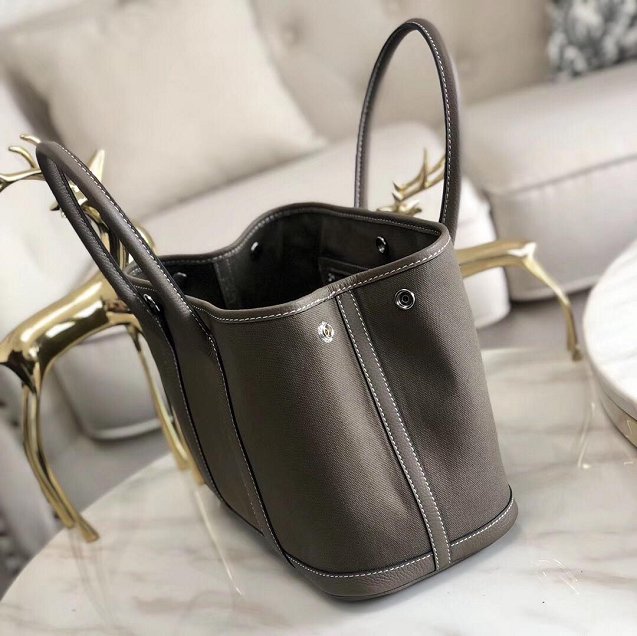 Hermes original canvas small garden party 30 bag G30 grey