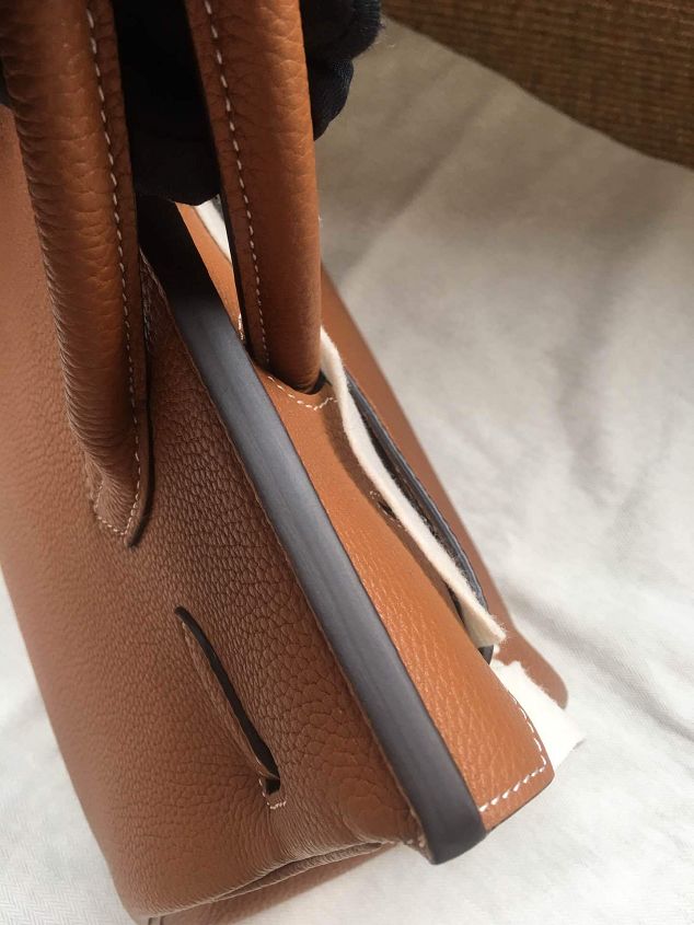 Hermes soft calf leather birkin 30 bag H30-5 coffee