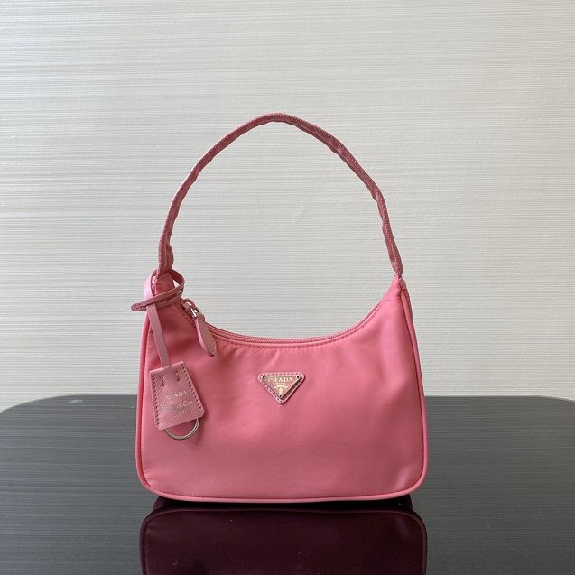 Prada re-edition 2000 nylon mini bag 1NE515 pink