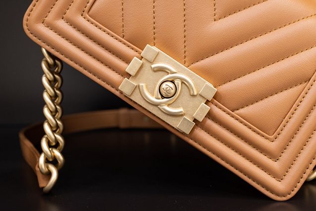 CC original customized lambskin small boy handbag A67085-2 cameral