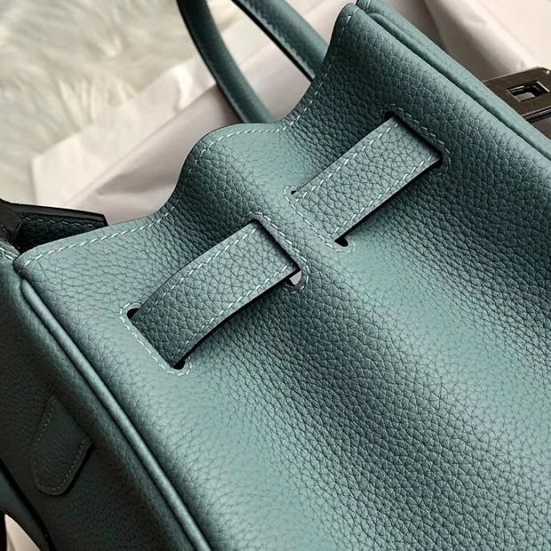 Hermes original togo leather birkin 35 bag H35-1 azure