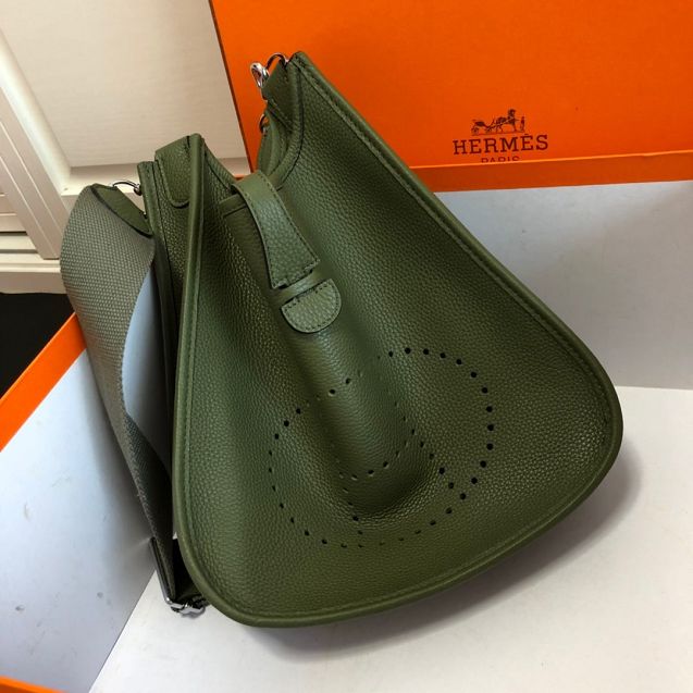 Hermes original togo leather evelyne pm shoulder bag E29 canopee