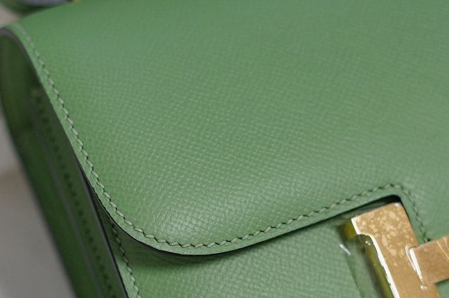 Hermes original epsom leather small constance bag C019 vert criquet