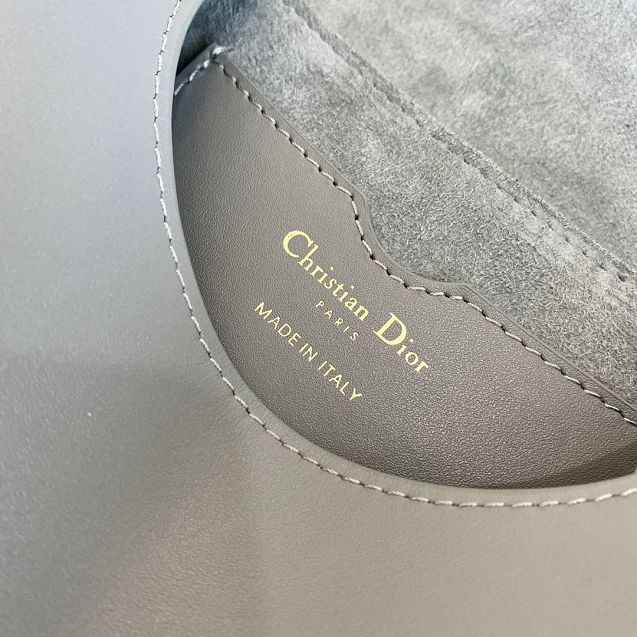 2020 Dior original calfskin small bobby bag M9317 grey