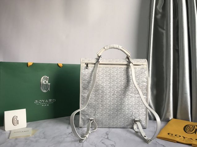 Goyard original canvas saint leger backpack GY0001 white