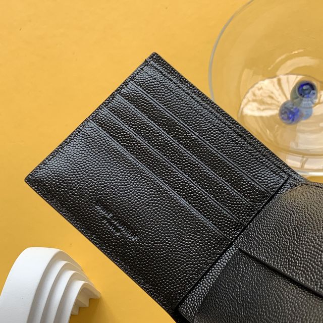 YSL original grained calfskin wallet 453249