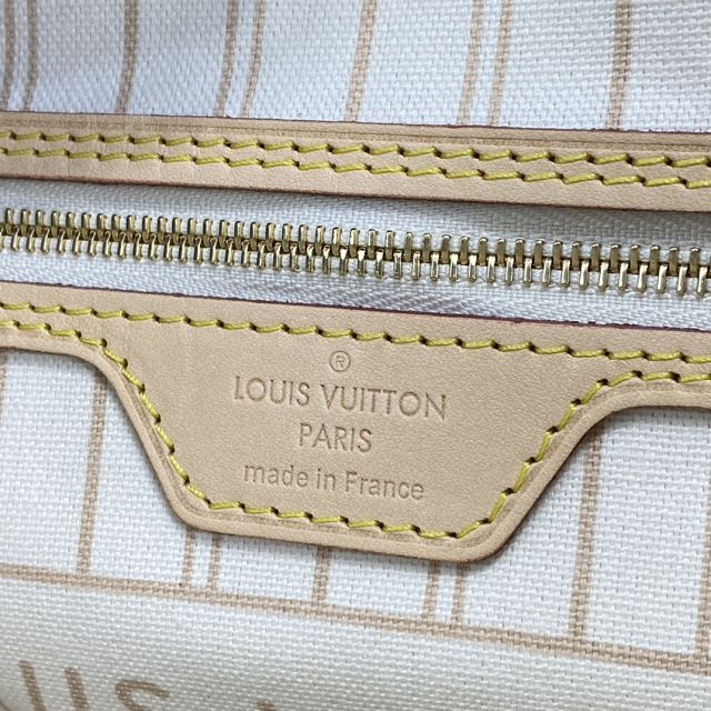 Louis vuitton original damier azur neverfull pm N41362 beige