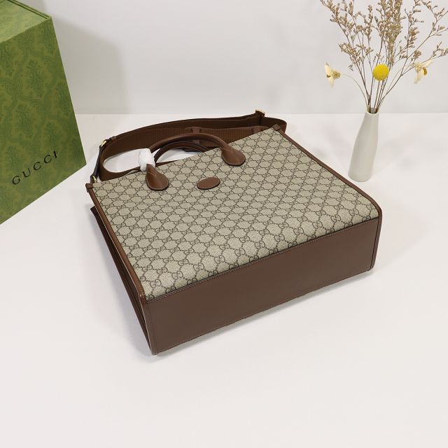 2022 GG original canvas medium tote bag 674148 brown
