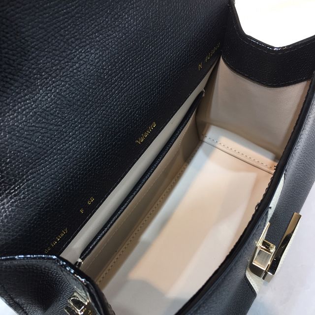 Valextra original calfskin iside mini bag 36028-2 black&white