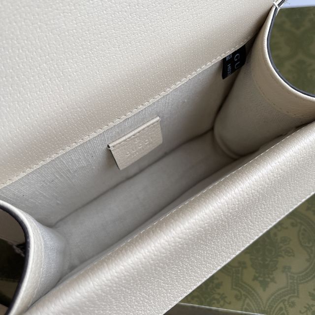 Top GG original calfskin dionysus mini shoulder bag 421970 white