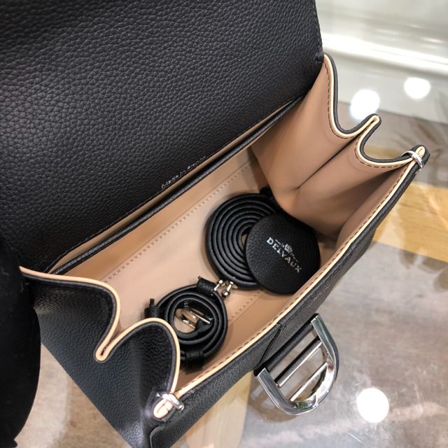 Delvaux original grained calfskin brillant mini bag AA0406 black