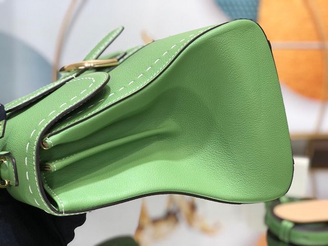 Delvaux original grained calfskin brillant bag MM AA0555 vert criquet