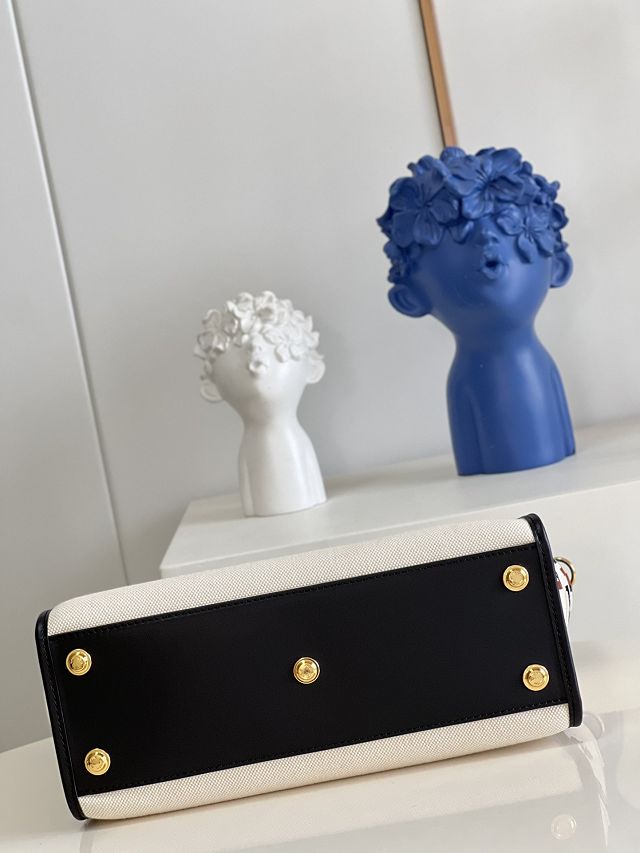 Louis vuitton original canvas on my side mm M59842 black