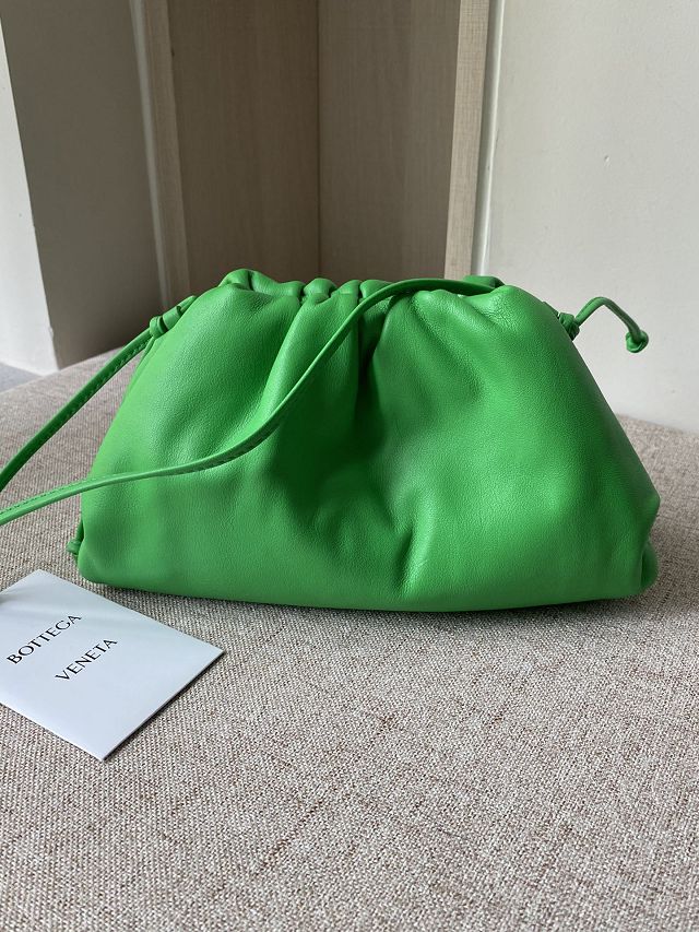 BV original calfskin mini 20 pouch 585852 parakeet