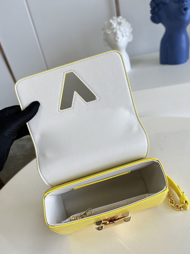 Louis vuitton original epi leather twist pm M20802 yellow