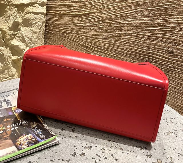 Fendi original calfskin medium sunshine shopper bag 8BH386 red