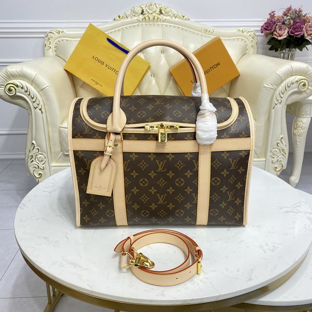 Louis vuitton original monogram canvas dog carrier 40 M42024