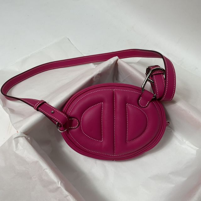 Hermes original swift leather roulis in-the-loop bag HR0019 mexico rose