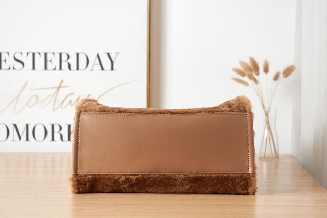 CC original shearling large shopping bag A66941 brown