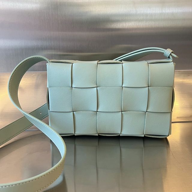 BV original lambskin cassette crossbody bag 578004 new sauge