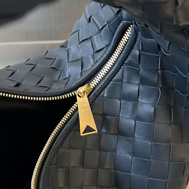 BV original lambskin large jodie hobo bag 600261 deep blue