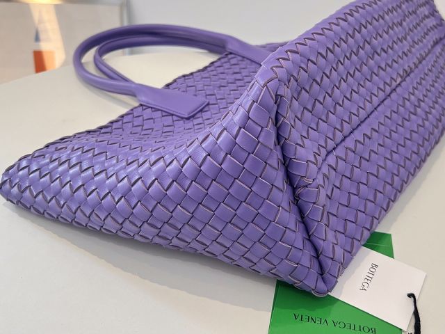 BV original lambskin large cabat tote bag 608811 purple