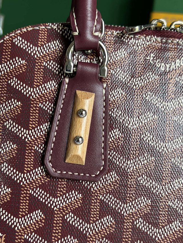 Goyard original canvas vendome mini bag GY0061 burgundy