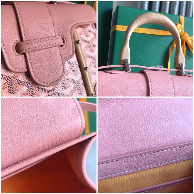 Goyard original canvas saigon structure mini bag GY0009 pink