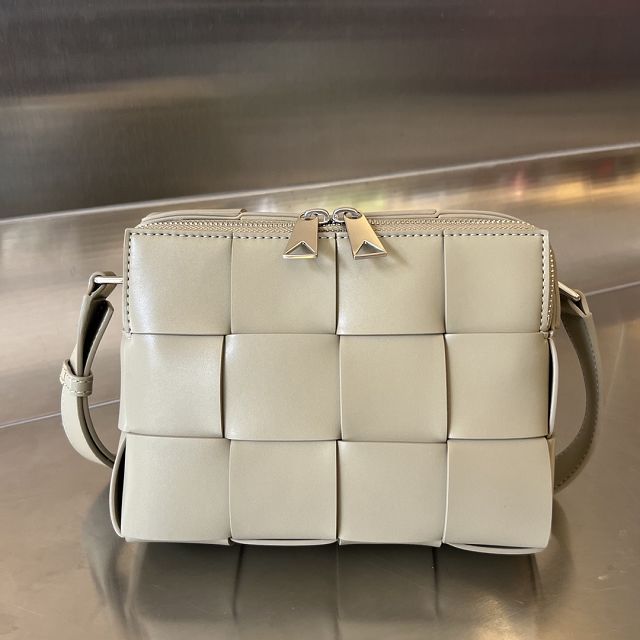 BV original calfskin cassette camera bag 730027 taupe