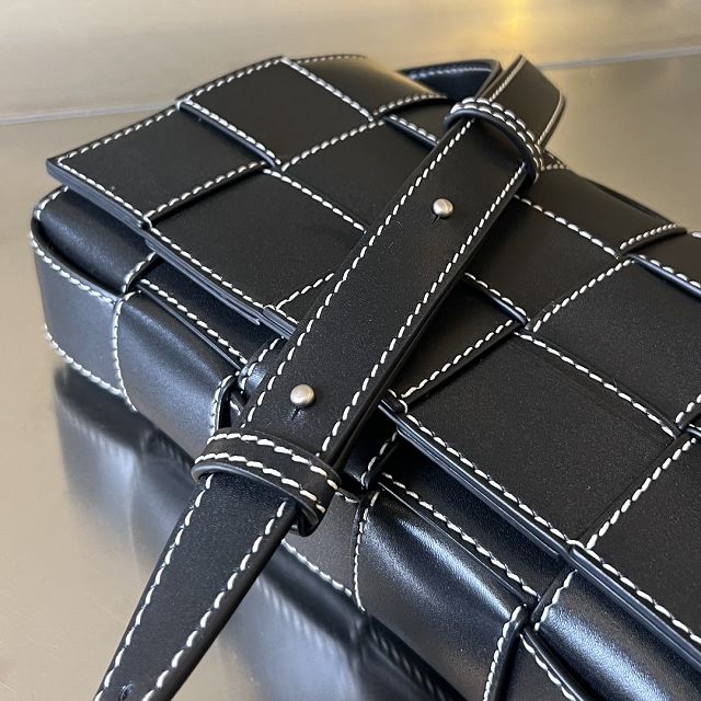 BV original calfskin cassette crossbody bag 758105 black