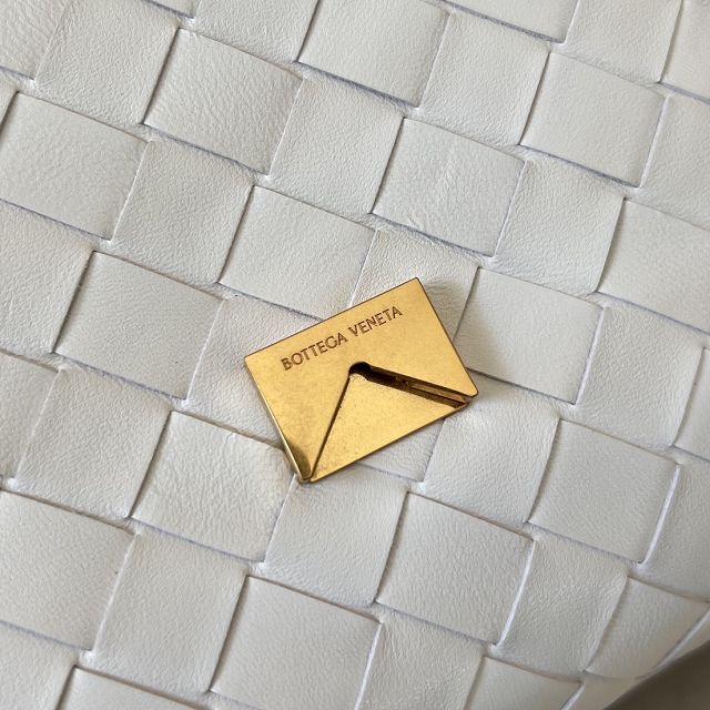 BV original lambskin mini cross body bag 741897 white