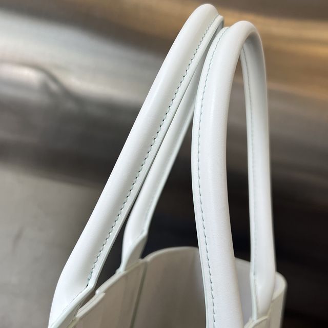 BV original calfskin medium arco tote bag 729244 glacier