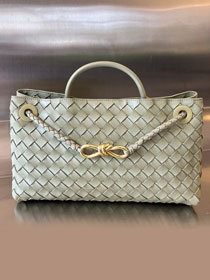 BV original lambskin east-west andiamo bag 754990 travertine