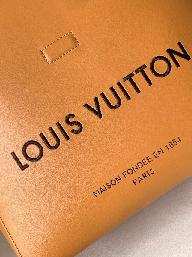 Louis vuitton origianl calfskin sandwich bag M24578 yellow