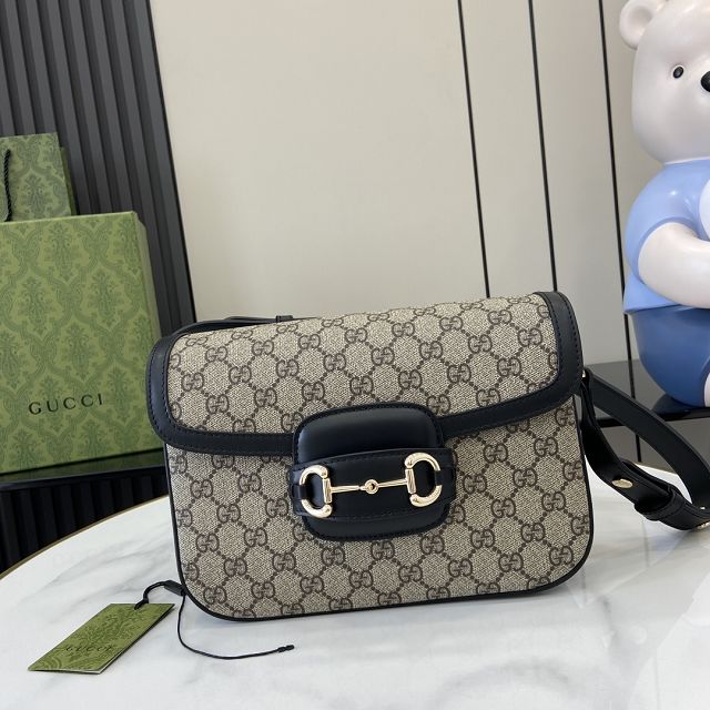 GG original canvas 1955 horsebit shoulder bag 815178 blue