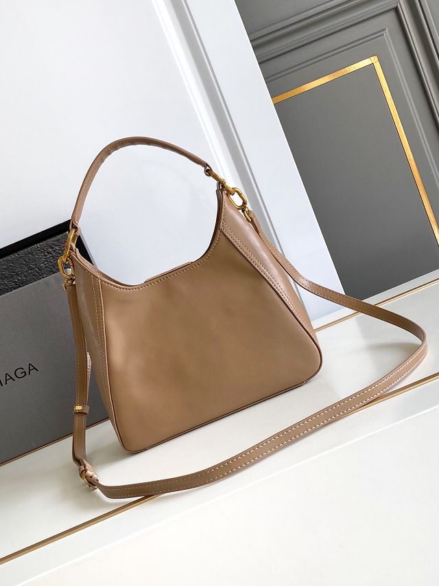 Balenciaga original calfskin bb soft small hobo bag 8019282 apricot