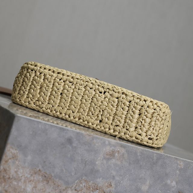 YSL original raffia le 5A7 mini bag 710310 beige