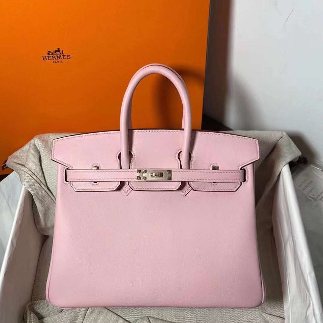 Hermes original swift leather birkin 35 bag H35-5 rose sakura 