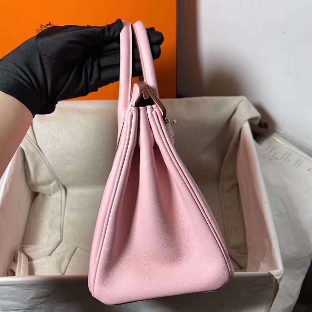 Hermes original swift leather birkin 35 bag H35-5 rose sakura 