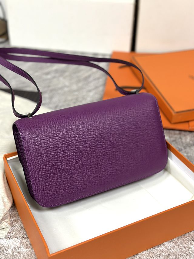 Hermes original epsom leather constance elan bag C026 anemone