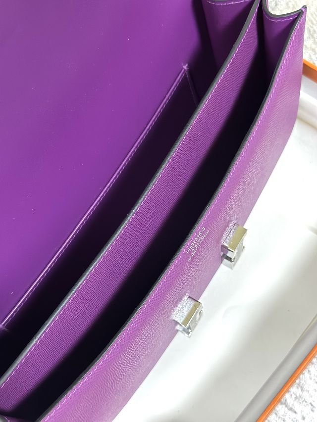 Hermes original epsom leather constance elan bag C026 anemone