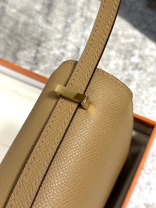 Hermes original epsom leather constance elan bag C026 latte