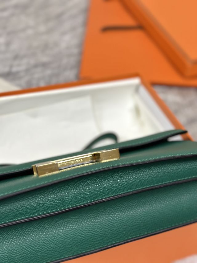 Hermes original epsom leather constance elan bag C026 malachite