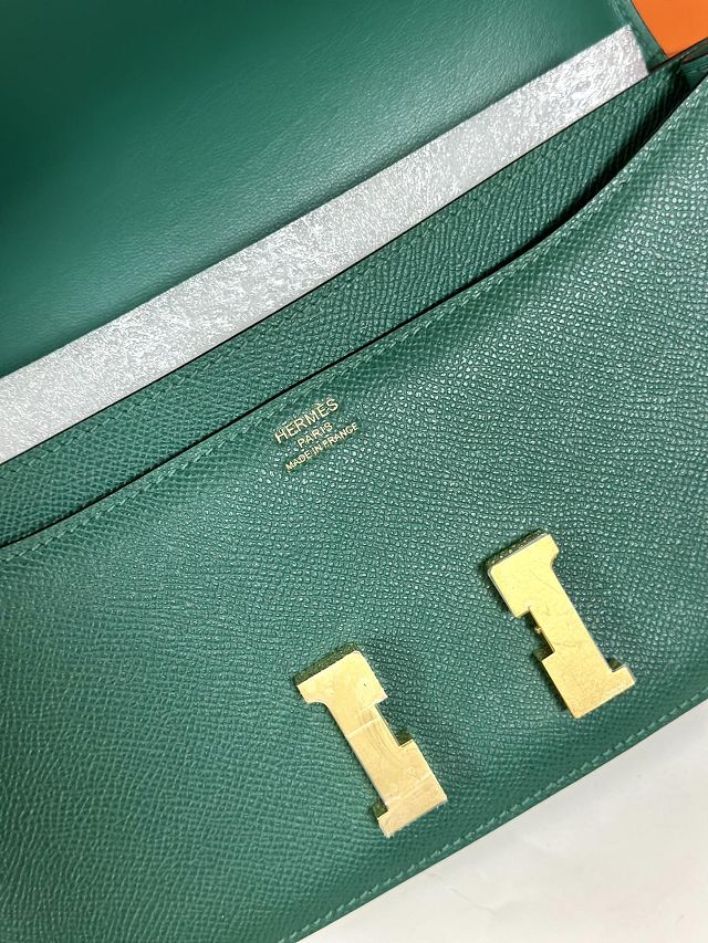 Hermes original epsom leather constance elan bag C026 malachite